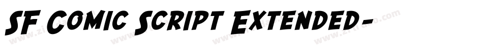 SF Comic Script Extended字体转换